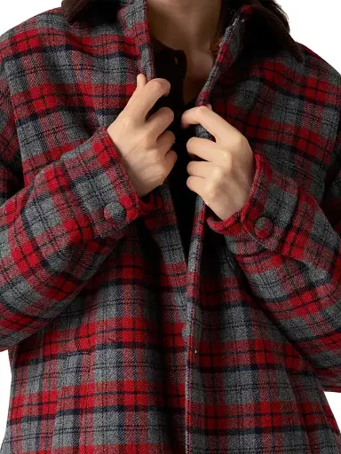 Miu Miu Women's Medium-Weight Plaid Check Down Jacket - Size 0 | Thumbnail 4 Miu Miu Women's Medium-Weight Plaid Check Down Jacket - Size 0 | Thumbnail 4