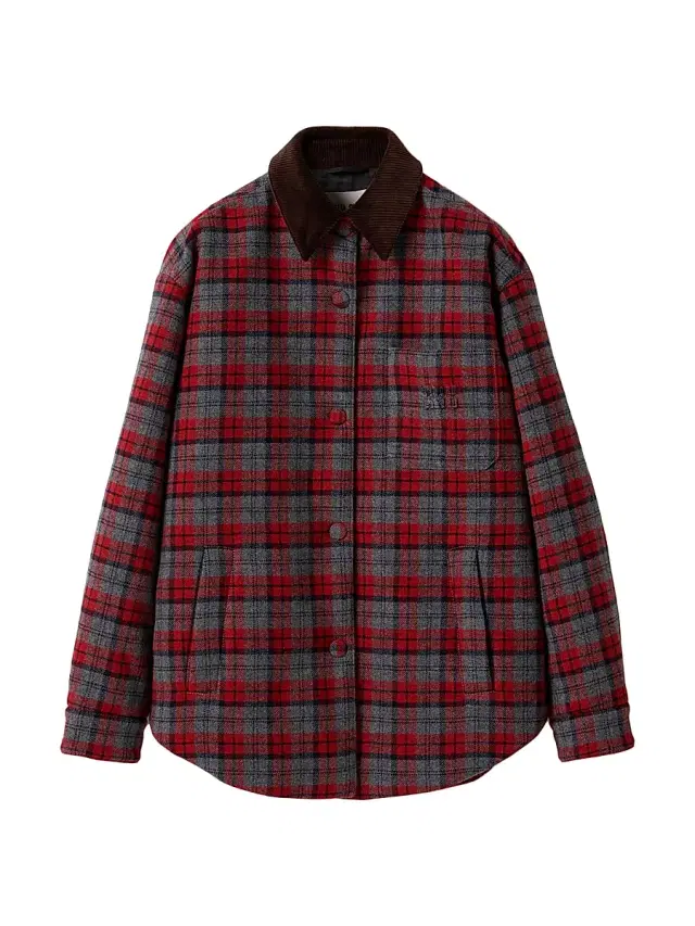 Miu Miu Women's Medium-Weight Plaid Check Down Jacket