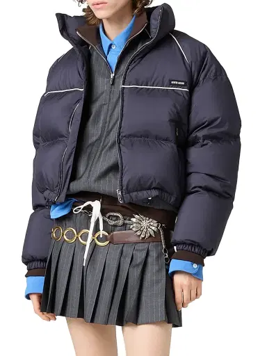 Miu Miu Women's Technical Ponge Down Jacket | Thumbnail 2 Miu Miu Women's Technical Ponge Down Jacket | Thumbnail 2