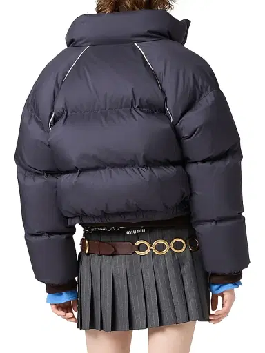 Miu Miu Women's Technical Ponge Down Jacket | Thumbnail 4 Miu Miu Women's Technical Ponge Down Jacket | Thumbnail 4