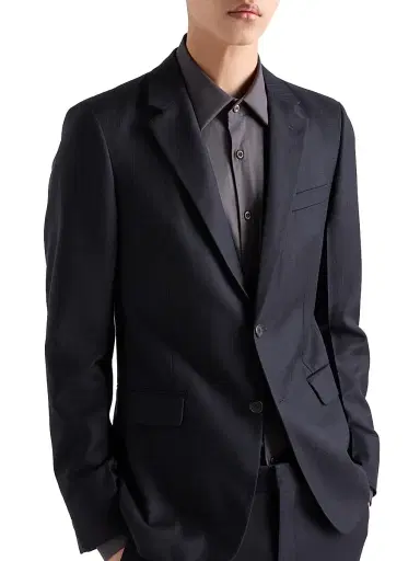 Prada Men's Single-Breasted Cashmere and Wool Suit - Blue - Size 36 | Thumbnail 2