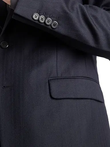 Prada Men's Single-Breasted Cashmere and Wool Suit - Blue - Size 36 | Thumbnail 4
