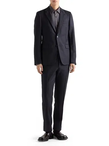Prada Men's Single-Breasted Cashmere and Wool Suit - Blue - Size 36 | Thumbnail 6