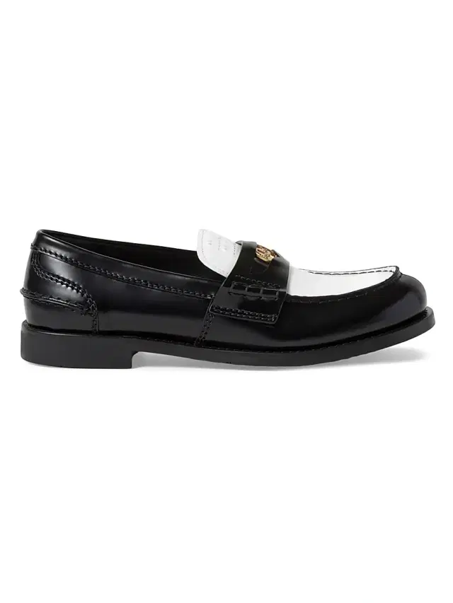 Women's Leather Penny Loafers - Brown