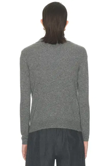ENZA COSTA Knit Cashmere Polo Sweater | Thumbnail 3 ENZA COSTA Knit Cashmere Polo Sweater | Thumbnail 3