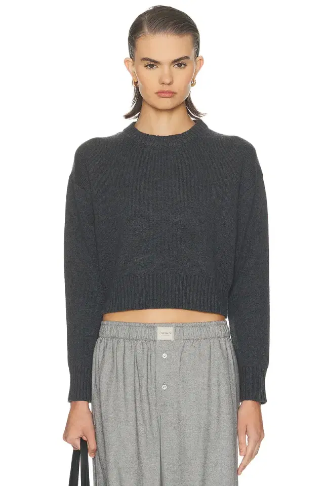Enza Costa Chunky Cotton Cashmere Sweater