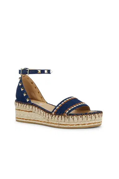 Valentino Garavani Rockstud Torchon Flatform Espadrilla Sandal | Thumbnail 2
