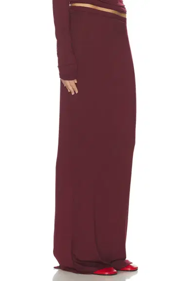 ÉTERNE Maxi Soft Jersey Skirt | Thumbnail 2