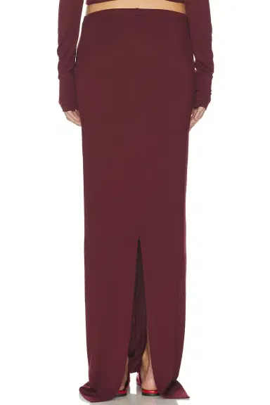 ÉTERNE Maxi Soft Jersey Skirt | Thumbnail 4