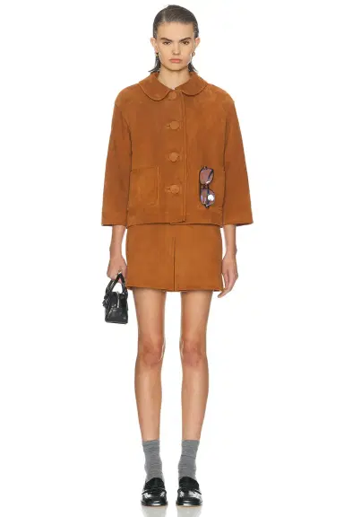 Marc Jacobs Suede Doll Jacket | Thumbnail 4
