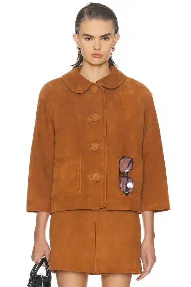 Marc Jacobs Suede Doll Jacket | Thumbnail 1