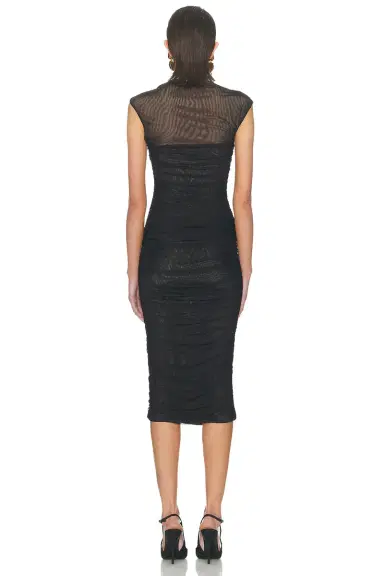SEROYA Kylie Mesh Midi Dress | Thumbnail 3