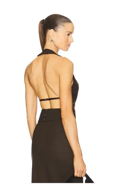 SAU LEE Nomi Suede Top | Thumbnail 1