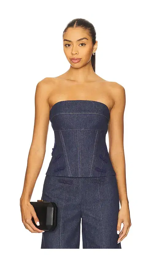 SAU LEE Brooklyn Corset Top