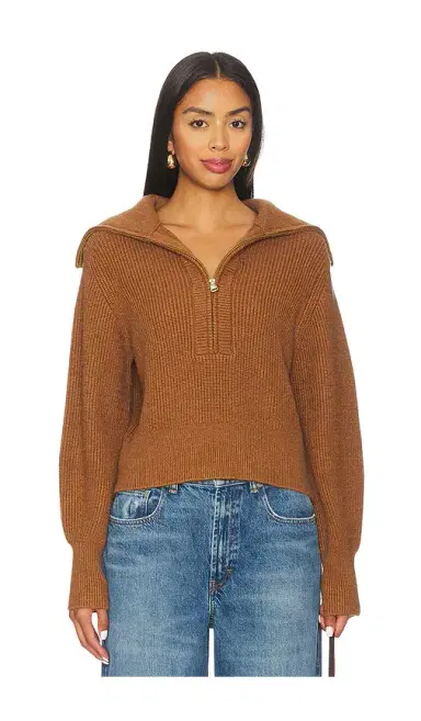 Varley Maura Half Zip Rib Knit | Thumbnail 1