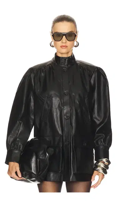 Bardot Clements Faux Leather Jacket | Thumbnail 1 Bardot Clements Faux Leather Jacket | Thumbnail 1