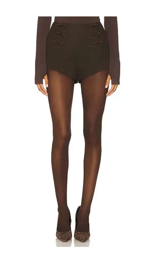 SAU LEE Niki Suede Short