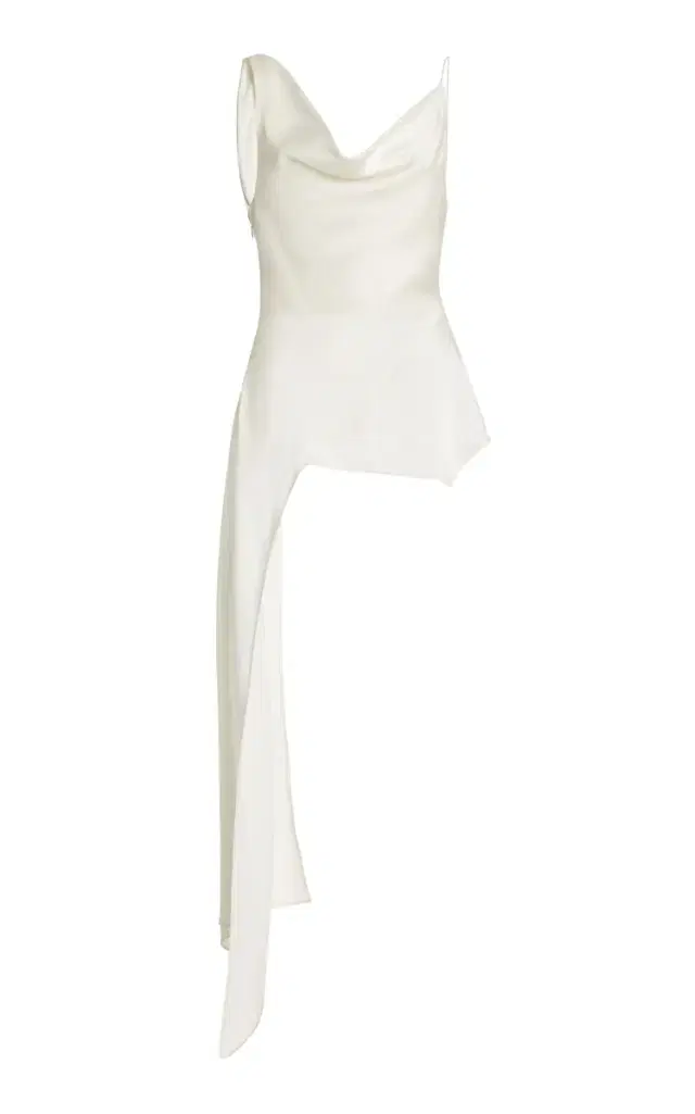 Ronnie Asymmetric Satin Top