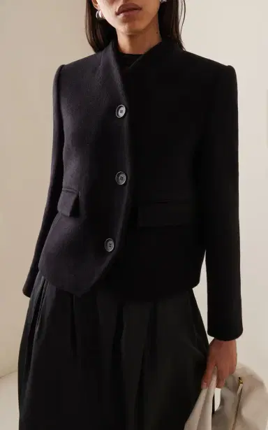 House of Dagmar Curved Wool-Blend Jacket | Thumbnail 3
