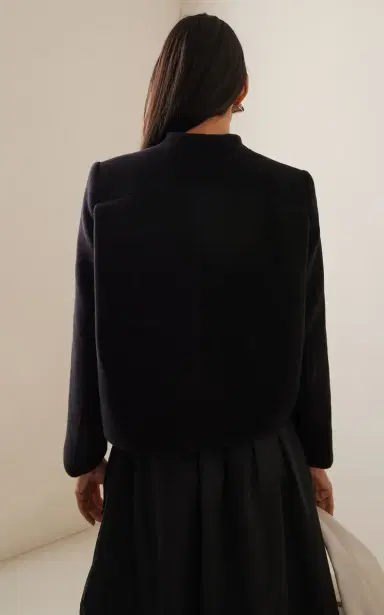 House of Dagmar Curved Wool-Blend Jacket | Thumbnail 4