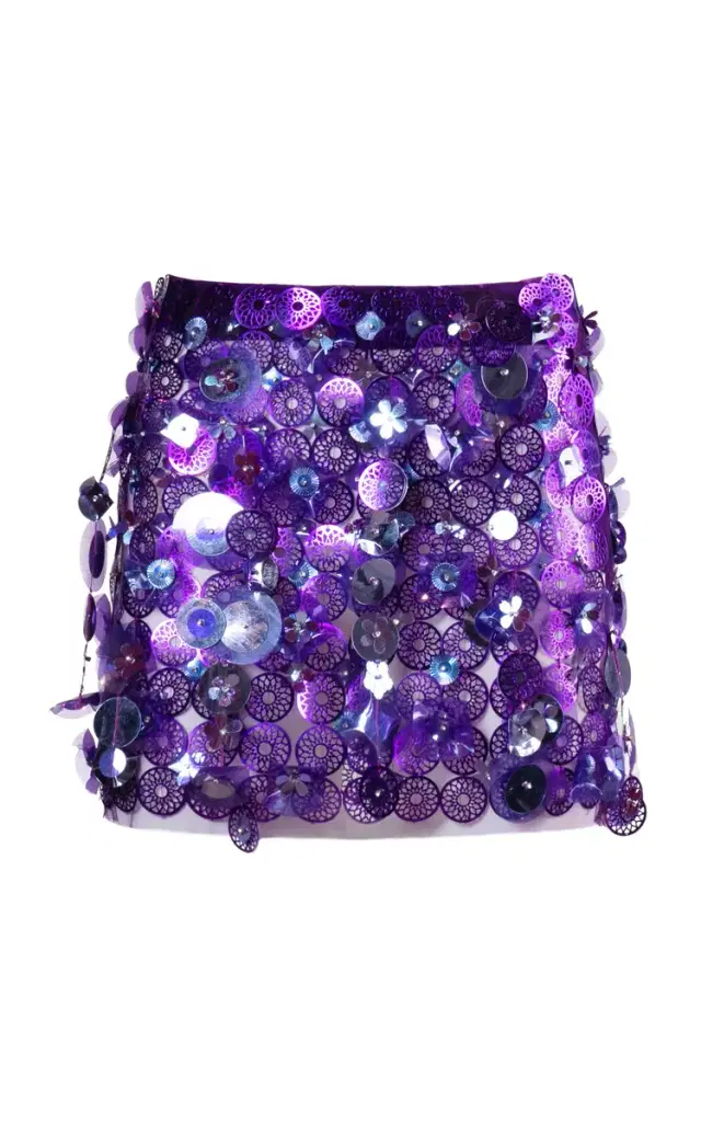 Embroidered Mini Skirt