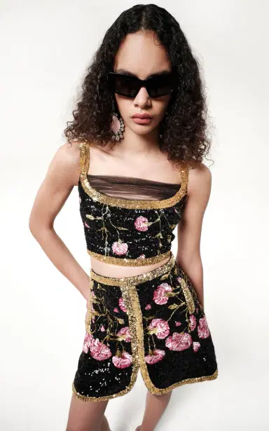 Giambattista Valli Sequin Mini Skirt | Thumbnail 2