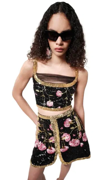 Giambattista Valli Sequin Mini Skirt | Thumbnail 1