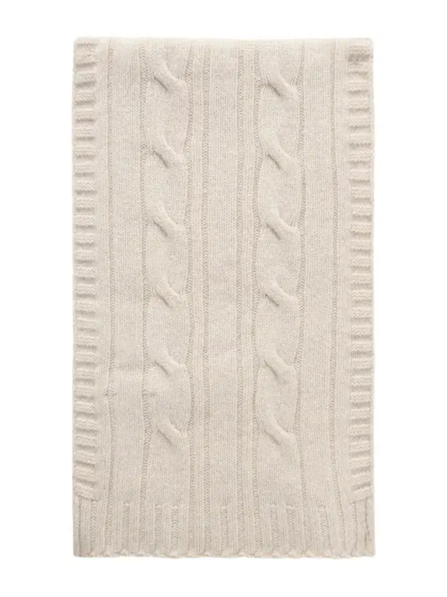 Wooton Cable-Knit Recycled-Cashmere and Merino Wool-Blend Scarf - Men