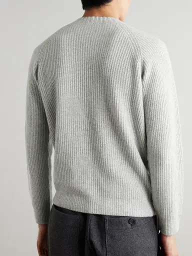 John Smedley Oxnard Recycled Cashmere and Wool-Blend Sweater - Men | Thumbnail 4 John Smedley Oxnard Recycled Cashmere and Wool-Blend Sweater - Men | Thumbnail 4