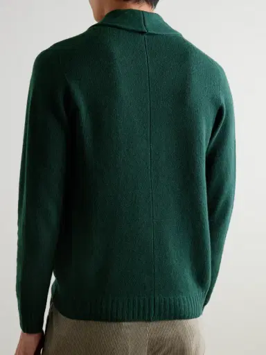 John Smedley Rockford Shawl-Collar Recycled-Cashmere and Merino Wool-Blend Cardigan - Men | Thumbnail 3