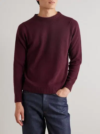 John Smedley Norfolk Recycled-Cashmere and Merino Wool-Blend Sweater - Men | Thumbnail 3