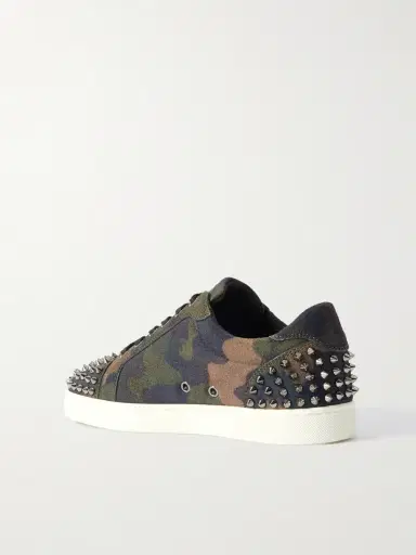 Christian Louboutin Seavaste 2 Studded Camouflage-Print Canvas Sneakers - Men | Thumbnail 4 Christian Louboutin Seavaste 2 Studded Camouflage-Print Canvas Sneakers - Men | Thumbnail 4