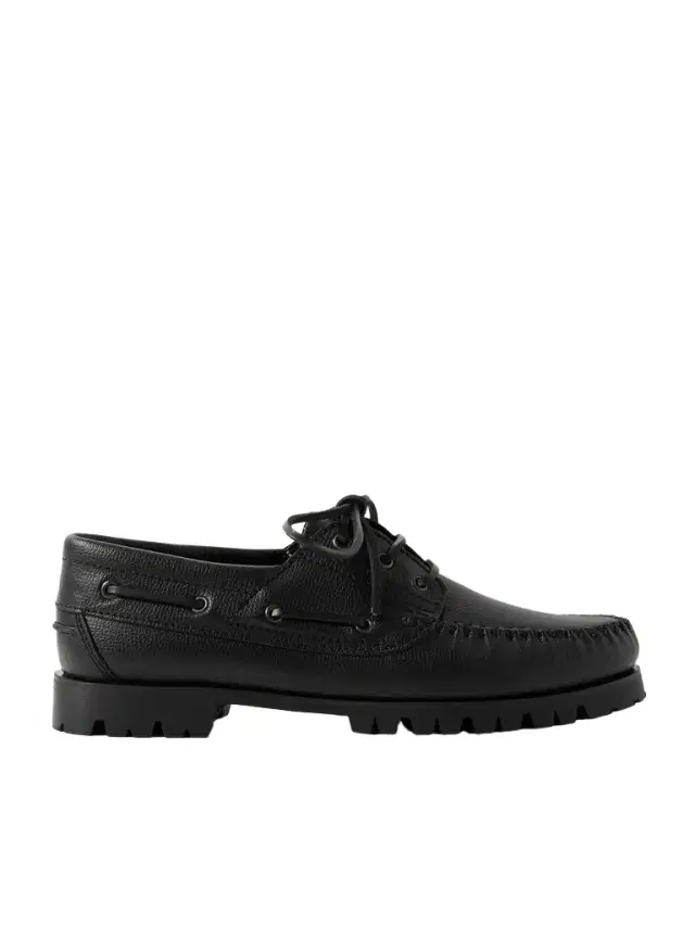 Vinny's Aztec Full-Grain Leather Boat Shoes - Men