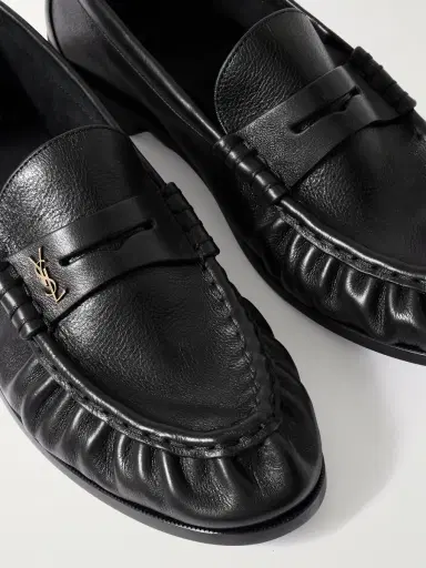 Saint Laurent Le Loafer Monogram Logo-Appliquéd Leather Penny Loafers - Men | Thumbnail 5 Saint Laurent Le Loafer Monogram Logo-Appliquéd Leather Penny Loafers - Men | Thumbnail 5