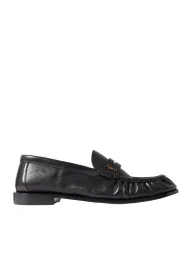 Saint Laurent Le Loafer Monogram Logo-Appliquéd Leather Penny Loafers - Men | Thumbnail 1 Saint Laurent Le Loafer Monogram Logo-Appliquéd Leather Penny Loafers - Men | Thumbnail 1