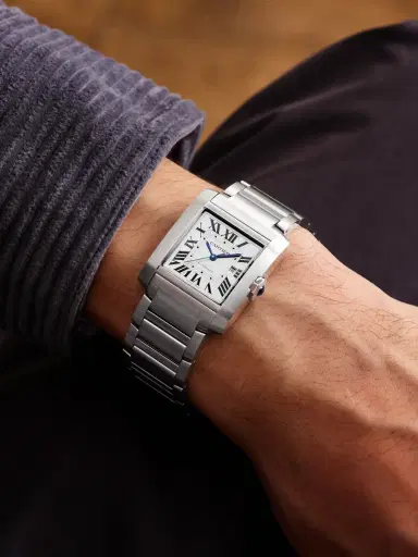 Cartier Tank Française Automatic Stainless Steel Watch, Ref. WSTA0067 - Men | Thumbnail 2 Cartier Tank Française Automatic Stainless Steel Watch, Ref. WSTA0067 - Men | Thumbnail 2