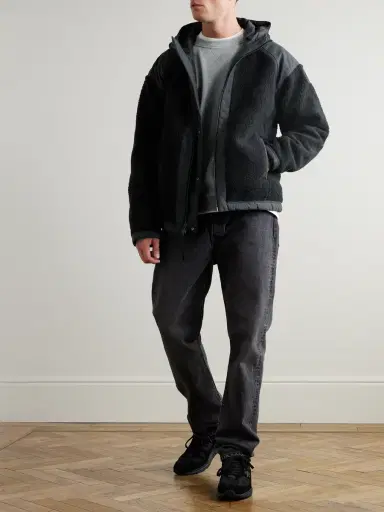 Canada Goose Alberni Reversible Ripstop and Wool-Blend Fleece Hooded Bomber Jacket - Men | Thumbnail 2