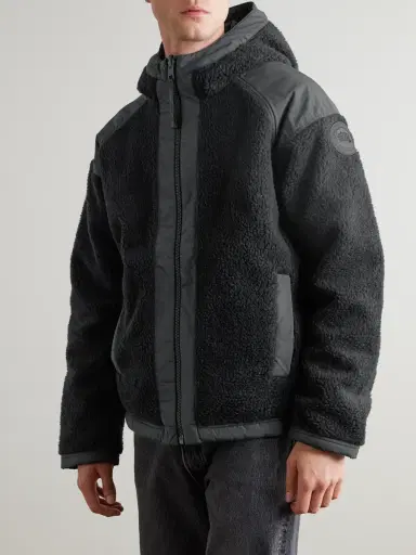 Canada Goose Alberni Reversible Ripstop and Wool-Blend Fleece Hooded Bomber Jacket - Men | Thumbnail 3