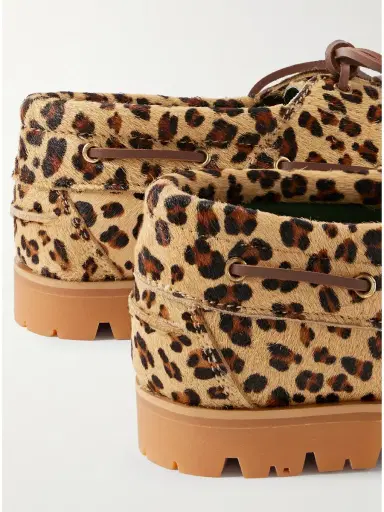 Vinny's Aztec Leopard-Print Calf Hair Boat Shoes - Men | Thumbnail 5 Vinny's Aztec Leopard-Print Calf Hair Boat Shoes - Men | Thumbnail 5