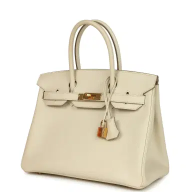 HERMÈS Pre-owned Hermes Birkin 30 Craie Epsom Gold Hardware | Thumbnail 5 HERMÈS Pre-owned Hermes Birkin 30 Craie Epsom Gold Hardware | Thumbnail 5