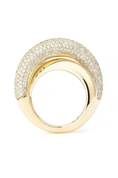 Engelbert 1920 Big Half Pave Diamond Infinity Loop Ring | Thumbnail 5