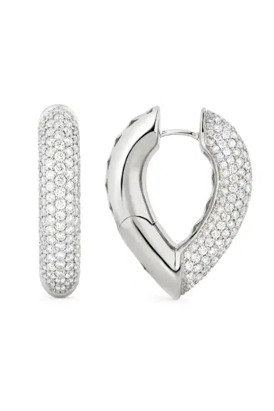 Engelbert 1920 Big Pave Diamond Teardrop Link Earrings | Thumbnail 1 Engelbert 1920 Big Pave Diamond Teardrop Link Earrings | Thumbnail 1