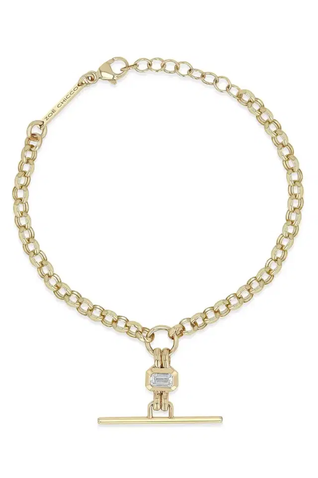 ZOE CHICCO Diamond Drop Bracelet