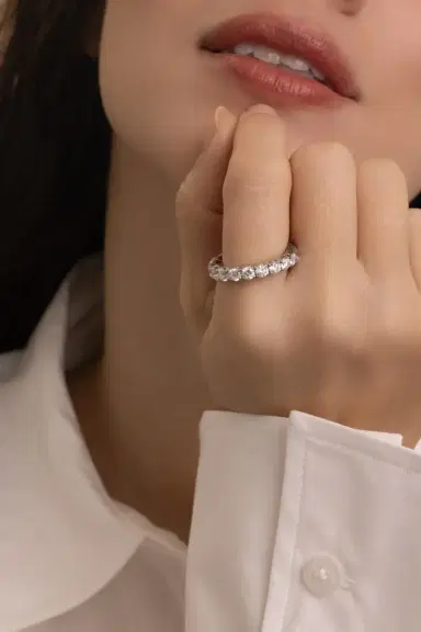 ROBERTO DEMEGLIO Diamond Eternity Stretch Ring | Thumbnail 5