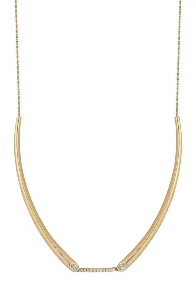 DANA REBECCA DESIGNS Diamond Taylor Elaine Bar Collar Necklace