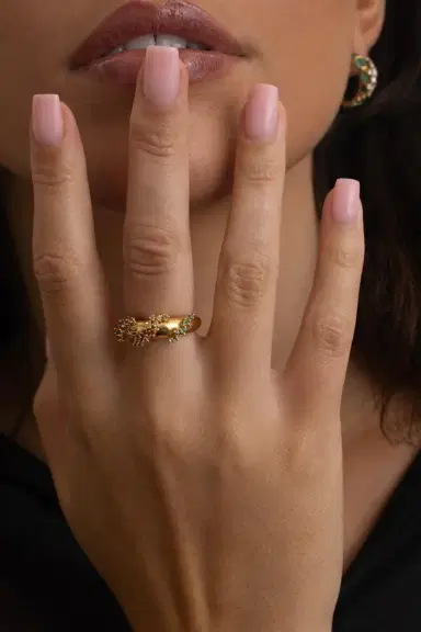 Ananya Gem Scatter Rainbow Ring | Thumbnail 2