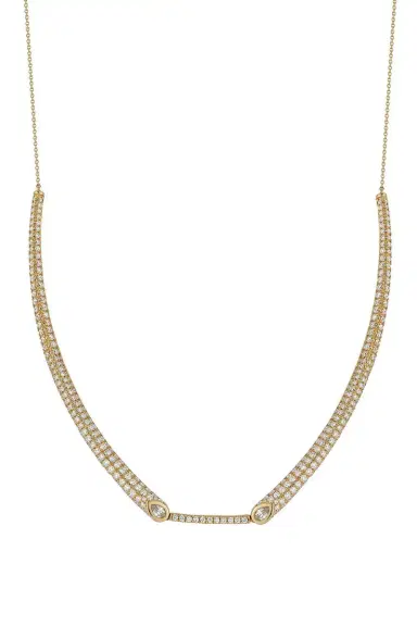 DANA REBECCA DESIGNS Pave Diamond Taylor Elaine Collar Necklace | Thumbnail 1