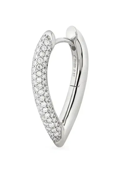 Engelbert 1920 Small Pave Diamond Teardrop Link Earrings | Thumbnail 5