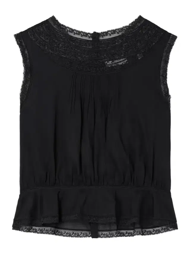 Lilibet Lace-trimmed Pintucked Organic Cotton-voile Top