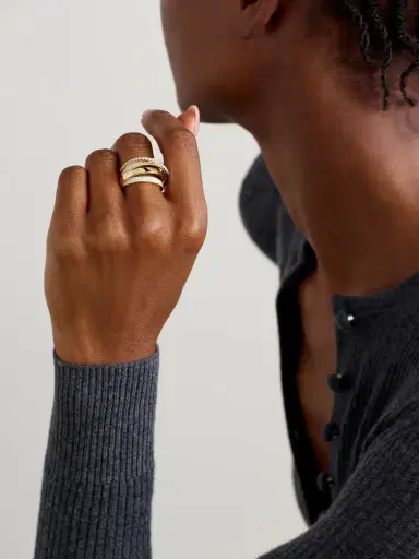 SHAY Orbit 18-karat Gold Diamond Ring | Thumbnail 2